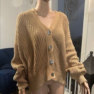 Banana Republic Camel Knit Cardigan